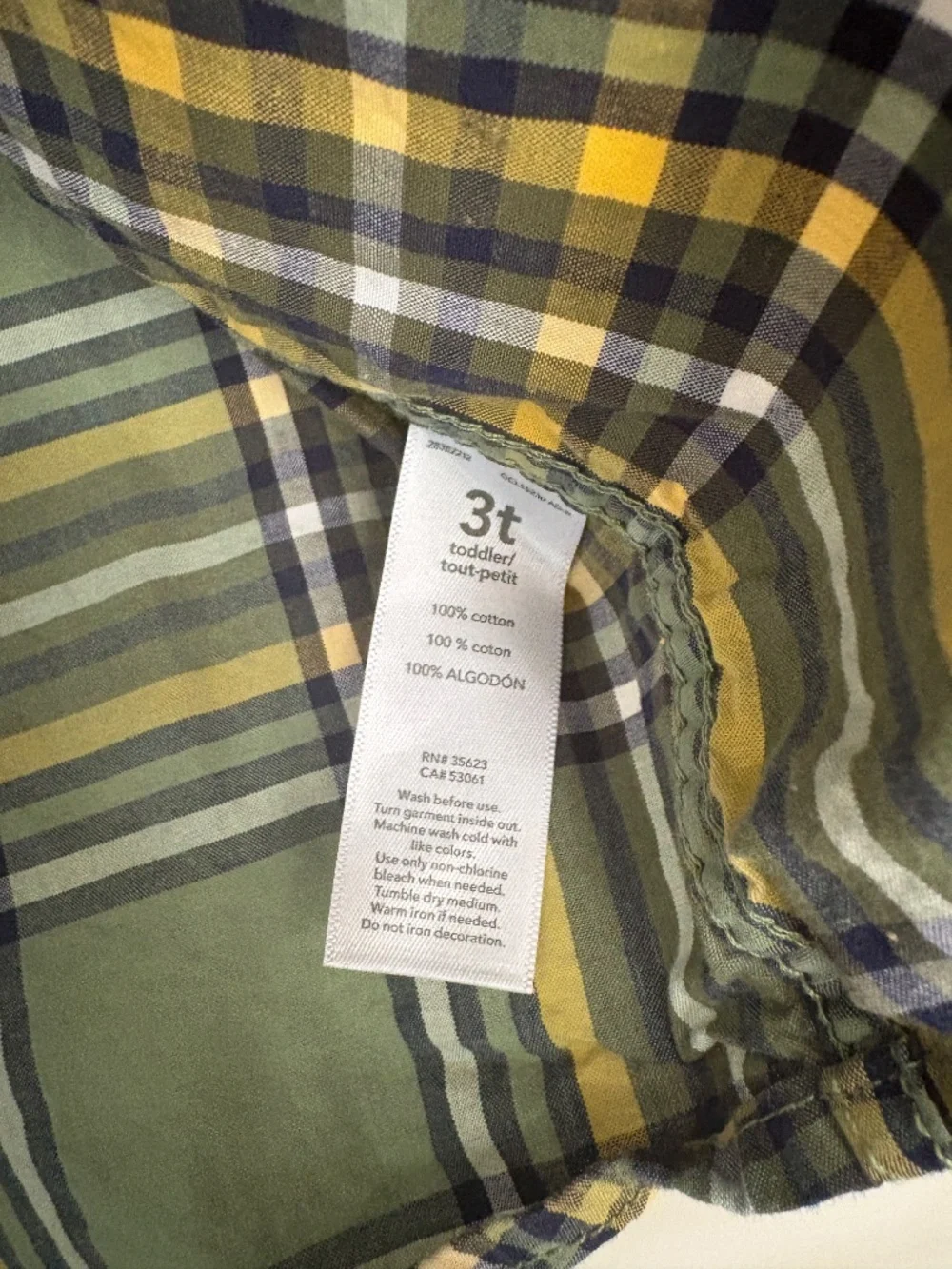 Carters carter plaid